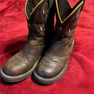 Justin Boots Brown Western Cowboy Boots